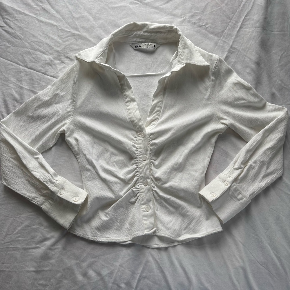 Zara white button down